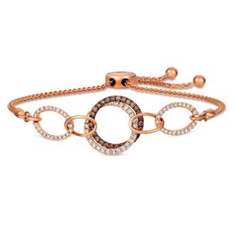 Le Vian Ladies Links Of Love Bracelets set in 14K Strawberry Gold