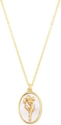 Set & Stones Katrina Birth Flower Necklace in Gold /September at Nordstrom