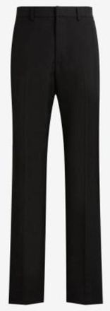 Roberto Cavalli Black Straight-Leg Tailored Trousers, Brand Size 50 ( Waist Size 34 )