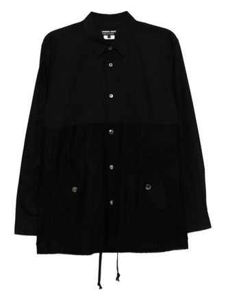 Comme Des Gar&ccedil;ons long-sleeve cotton shirt - Black