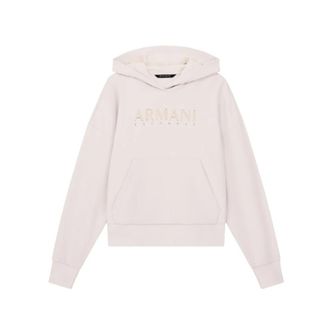 A|X Armani Exchange Repertoire Hoodie - Dames - Hoodies - Wit - XS - Katoen - Hoodies & sweatvesten