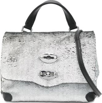 Zanellato Postina CBI Baby - Dames - Handtassen - Grijs - ONE Size - Leer - Tassen