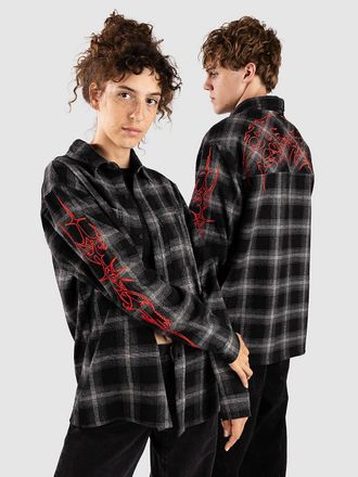 Vitriol Inital Flannel Shirt zwart