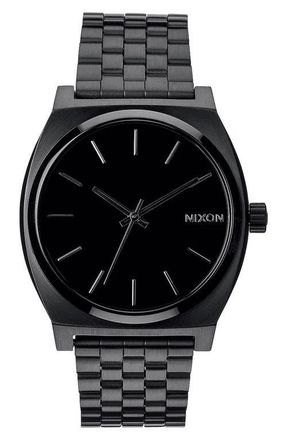 Nixon The Time Teller Bracelet Watch, 37mm in Black/black at Nordstrom
