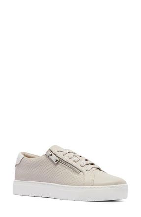 FRANKiE4 Billie II Zip Sneaker in Bone Grey Emboss at Nordstrom, Size 6.5