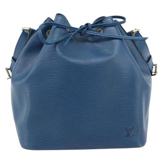 Louis Vuitton Noe Epi Leather Blue Leather Handbag (Pre-Owned)