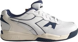 Diadora Witte Pelle Winnaar Sneaker - Heren - Sneakers - Wit - 46 EU - Leer - Schoenen