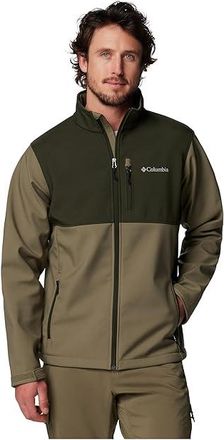 Columbia Ascendertm Softshell Jacket Mens Coat Stone Green/Greenscape : 2XL, Polyester