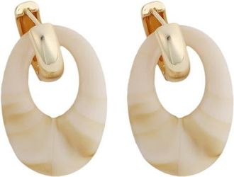 Panacea Two-Tone Link Hoop Earrings at Nordstrom
