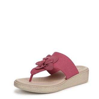 Life Stride Bloom J4181F1650 Sandals Womens Pink Floral Toe Post Thong HTAT1809
