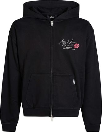 Represent Love And Kisses Zip Through Graphic Hoodie