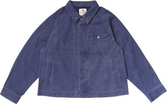 Snow Peak Sulfur Dyed Fade Coverall - Heren - Outdoorjassen - Blauw - XL - Katoen - Fitness