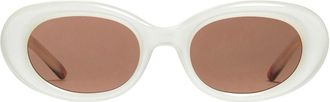 Gentle Monster oval-frame sunglasses - unisex - Acetate - One Size - White