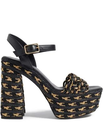 Castaner Anne woven platform sandals - Black