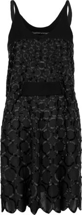 Balenciaga Womens Bead Embellished Black Dress - 10s Viscose - Size Medium