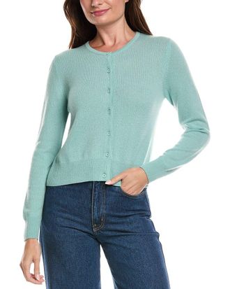 Fort&eacute; Cashmere Cropped Cashmere Sweater