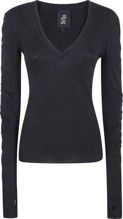 Thom Krom V-neck Truien - Dames - V-hals truien - Zwart - L - Truien & Vesten