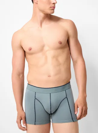 Le 31 Mens 3 contrast-seam trunk Organic cotton