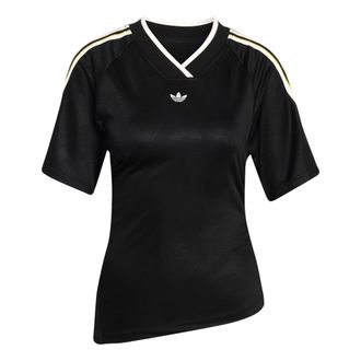 adidas (WMNS) adidas Rouched Football Jersey Asia Sizing Asia Sizing Black KC9123