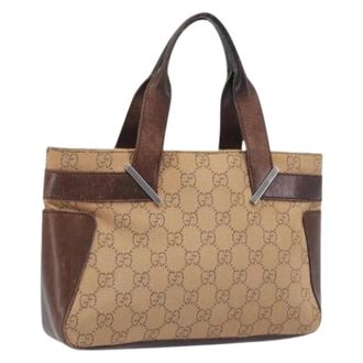 Gucci Pre-owned Vintage Hand Bag - Dames - Pre-owned - Beige - Maat: ONE Size Leer