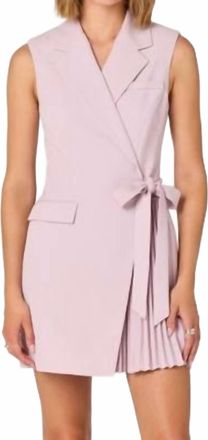 Astr Womens Kesari Sleeveless Blazer Mini Dress In Dusty Pink