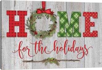 iCanvas Icanvas Home For The Holidays Wall Art