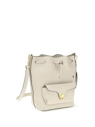 Coccinelle Womens Beat Generation Bucket Bag Eucalipto Calf Leather Bos Taurus