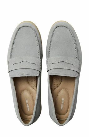 Lands End Suede Penny Loafers in Soft Slate at Nordstrom, Size 11.5
