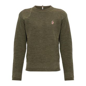 Moncler Grenoble Apr&egrave;s-Ski Trui - Heren - Truien - Groen - Maat: 2XL Wol