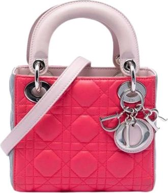Dior Pre-owned Lady Handbag - Dames - Vintage Handtas - Roze - ONE Size - Leer - Vintage