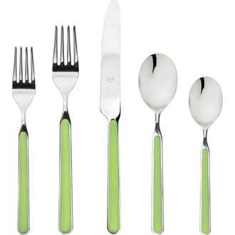 Mepra Fantasia Flatware Set - 20 Pieces in Acid Green at Nordstrom