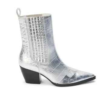 Matisse Footwear Womens Collins Ankle Boot In Silver