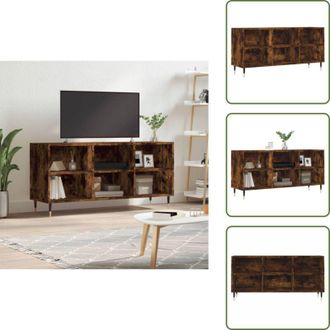 vidaXL The Living Store Mobile Porta TV Rovere Fumo 103,5x30x50 cm in Legno Multistrato - Mobile TV in legno
