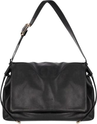 Marella Borsa a spalla West con patta - - Bags - Donna - Nero - ONE SIZE