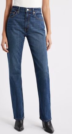 Re/Done The Blondie High Waist Skinny Jeans in Offbeatblue at Nordstrom, Size 30