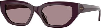Burberry BE4463D Asian Fit 3400LA Womens Sunglasses Purple Size 54