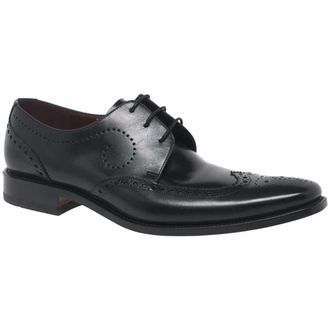 Loake Kruger Leather Mens Lace Up Shoes - Black - Size:UK 10.5