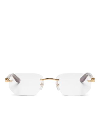 Cartier rimless glasses - unisex - Metal - 55 - Gold