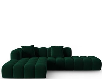 CXL by Christian Lacroix 4-Sitzer Designer Ecksofa Clotilde mit Eckteil links und Ottomane rechts - Samtbezug