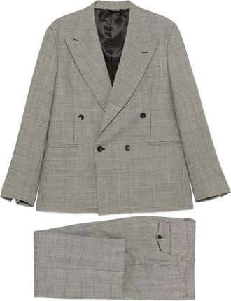 Epoca Prince Of Wales Check Double-breasted Suit
