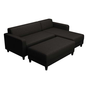 Les Tendances Les Tendances - Sof&aacute; Cama Bob Sawana En Color Gris Oscuro Antracita 138x65x197 Cm