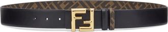 Fendi Belts, male, Black, Size: 105 CM FF Rounded Belt