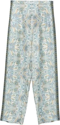 Etro Wide Broeken - Dames - Wijde Broeken - Veelkleurig - M - Broeken