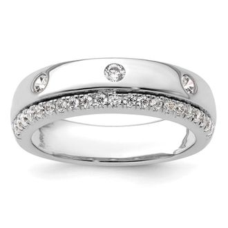 Diamond2Deal 14k Gold Lab Grown Diamond Wedding Band Ring 1/2Ct Clarity- VS Color- D-E
