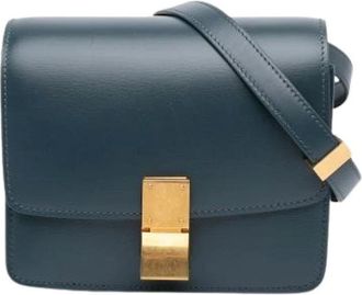 Celine Pre-owned Cross Body Bags, female, Green, Size: ONE SIZE Pre-owned Leather Crossbody Bag
