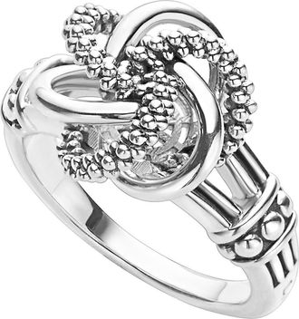 Lagos Love Knot Ring in Sterling Silver at Nordstrom, Size 7