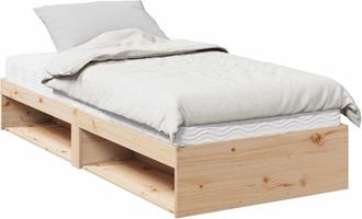 vidaXL Sof&aacute; Cama Con Colch&oacute;n Madera Maciza De Pino 80x200 Cm Vidaxl