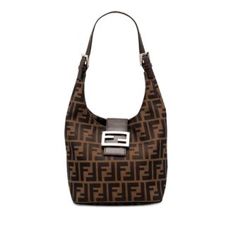 Fendi Pre-owned Fendi Zucca Canvas Shoulder Bag Ladies QKRGW3B12BECFYTB