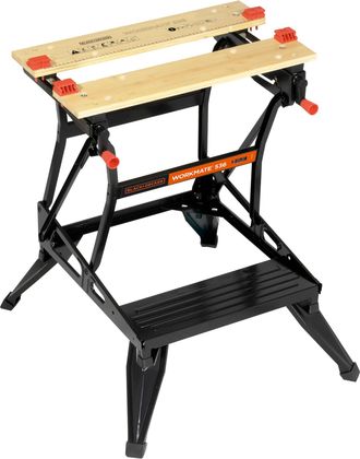 Black+Decker Black+decker Wm536-xj Banco De Trabajo Con Mordaza Plegable Negro Robusto