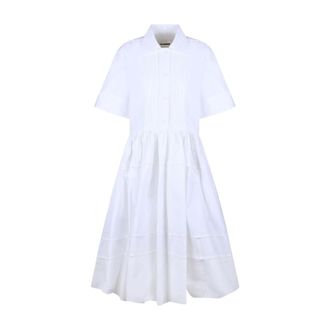 Jil Sander Shirt Dresses, female, White, S, Shirt Dress
